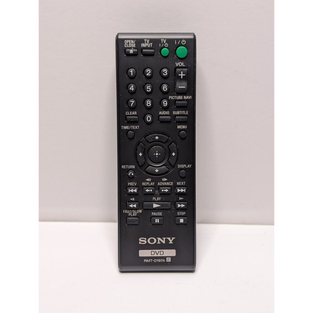Genuine Sony RMT-D197A DVD Player Remote Control Tested Working